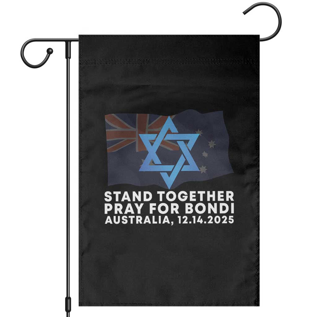 Jewish Strong Stand Together Garden Flag Pray for Bondi Australia Hanukkah Dec 14 2025 Remembrance TS02 Black Print Your Wear