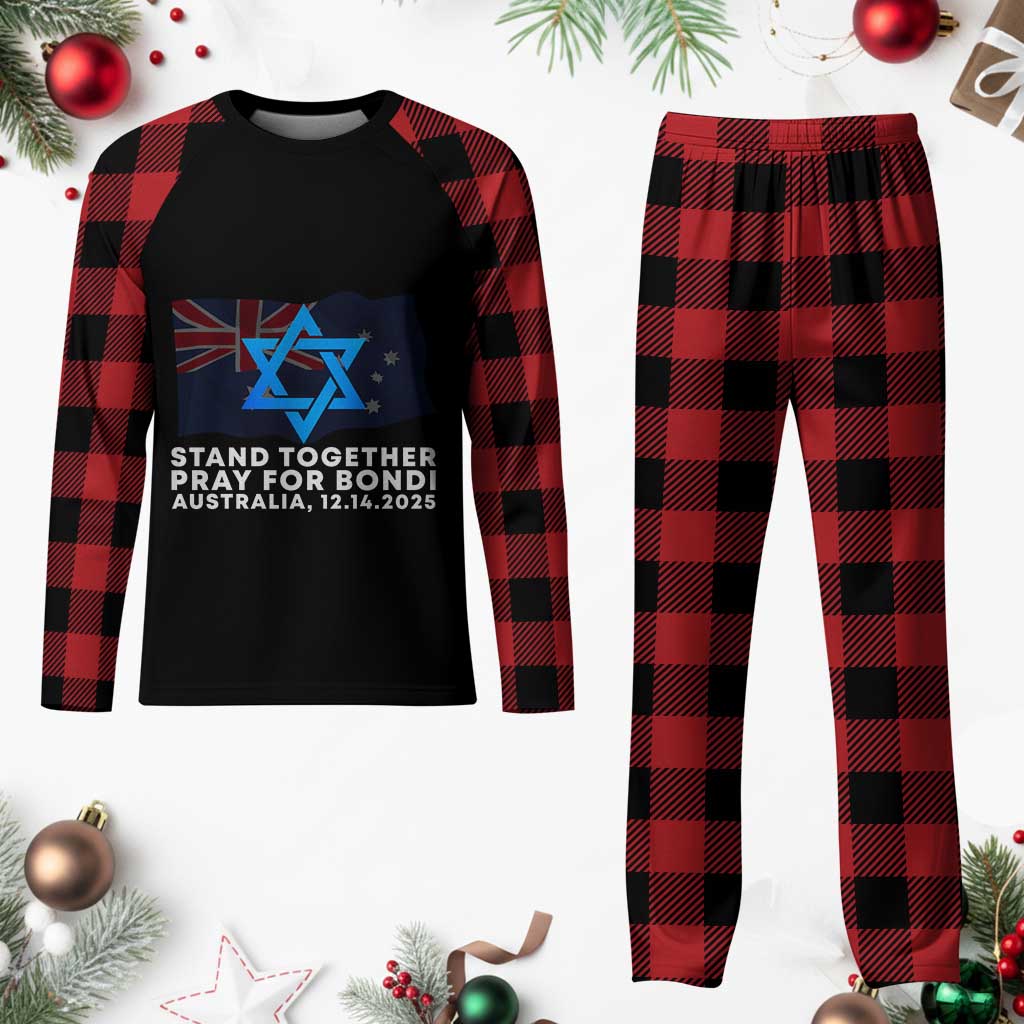 Jewish Strong Stand Together Plaid Pajama Set Pray for Bondi Australia Hanukkah Dec 14 2025 Remembrance TS02 Buffalo Plaid Print Your Wear