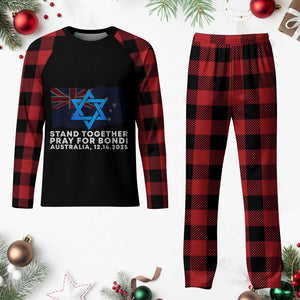 Jewish Strong Stand Together Plaid Pajama Set Pray for Bondi Australia Hanukkah Dec 14 2025 Remembrance TS02 Buffalo Plaid Print Your Wear