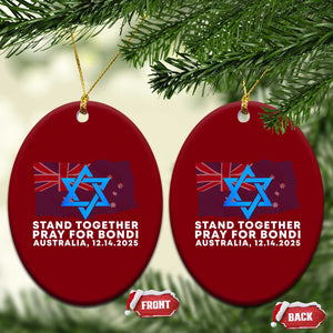 Jewish Strong Stand Together Ceramic Ornament Pray for Bondi Australia Hanukkah Dec 14 2025 Remembrance TS02 Print Your Wear