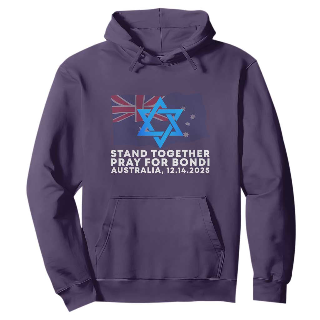 Jewish Strong Stand Together Hoodie Pray for Bondi Australia Hanukkah Dec 14 2025 Remembrance TS02 Purple Print Your Wear
