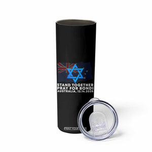 Jewish Strong Stand Together Skinny Tumbler Pray for Bondi Australia Hanukkah Dec 14 2025 Remembrance TS02 Print Your Wear