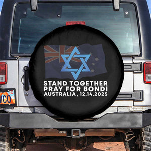 Jewish Strong Stand Together Spare Tire Cover Pray for Bondi Australia Hanukkah Dec 14 2025 Remembrance TS02 No hole Black Print Your Wear