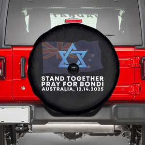 Jewish Strong Stand Together Spare Tire Cover Pray for Bondi Australia Hanukkah Dec 14 2025 Remembrance TS02 Black Print Your Wear