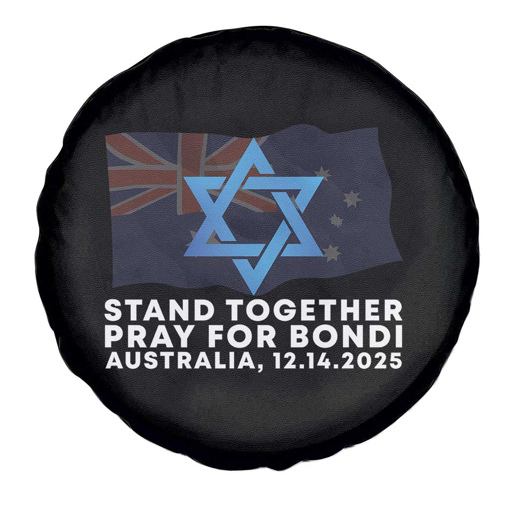 Jewish Strong Stand Together Spare Tire Cover Pray for Bondi Australia Hanukkah Dec 14 2025 Remembrance TS02 Print Your Wear