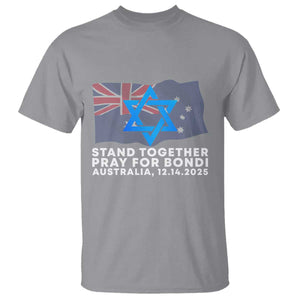 Jewish Strong Stand Together T Shirt Pray for Bondi Australia Hanukkah Dec 14 2025 Remembrance TS02 Sport Gray Print Your Wear