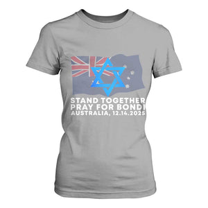 Jewish Strong Stand Together T Shirt For Women Pray for Bondi Australia Hanukkah Dec 14 2025 Remembrance TS02 Sport Gray Print Your Wear