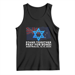 Jewish Strong Stand Together Tank Top Pray for Bondi Australia Hanukkah Dec 14 2025 Remembrance TS02 Black Print Your Wear
