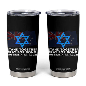 Jewish Strong Stand Together Tumbler Cup Pray for Bondi Australia Hanukkah Dec 14 2025 Remembrance TS02 Black Print Your Wear