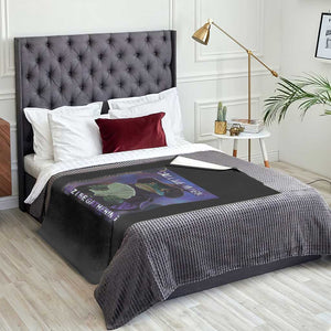 Funny Wizard Frog Fantasy Meme Throw Blanket Call Me Magic Cuz I Be Gathering MTG Gamer TS02 Print Your Wear