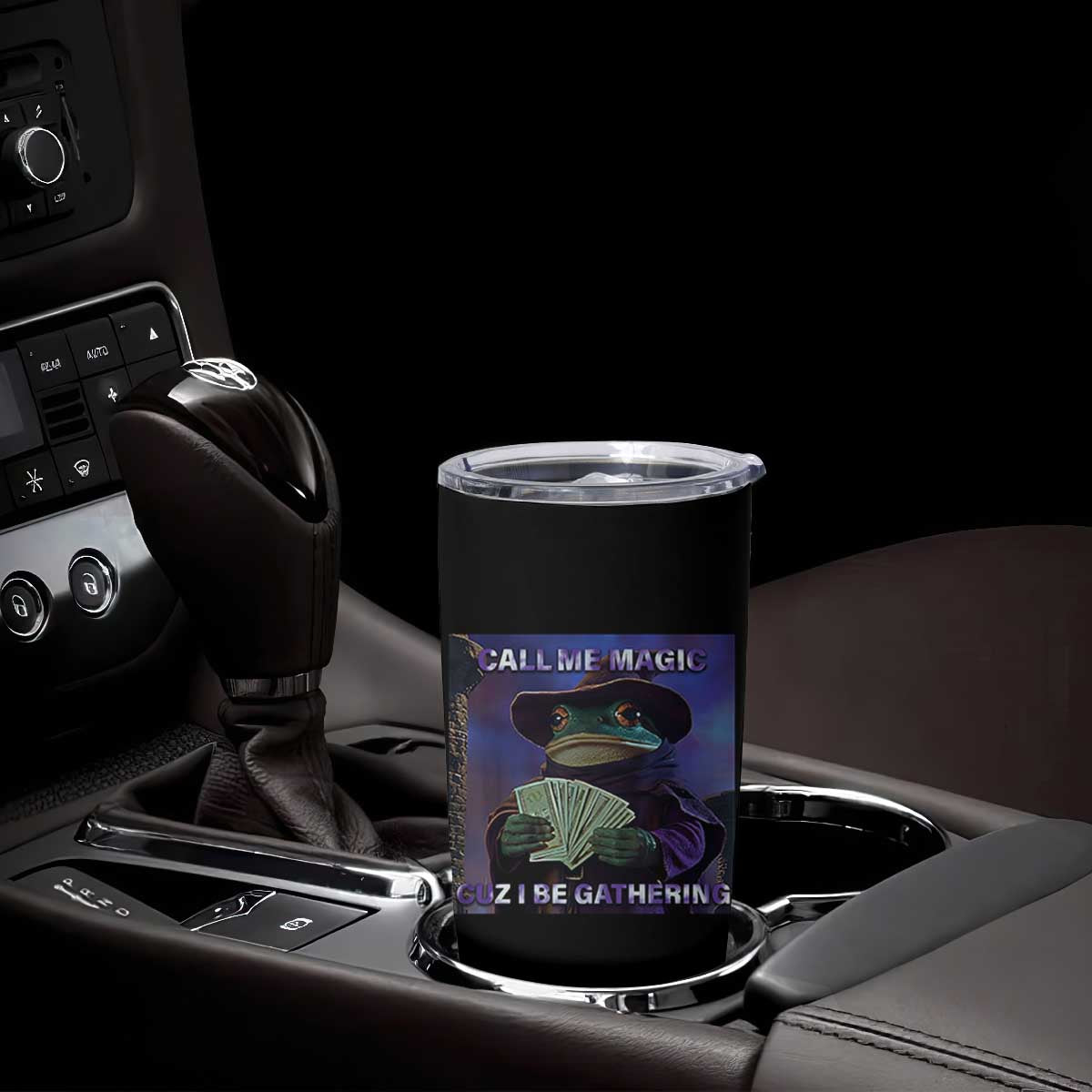 Funny Wizard Frog Fantasy Meme Tumbler Cup Call Me Magic Cuz I Be Gathering MTG Gamer TS02 Print Your Wear
