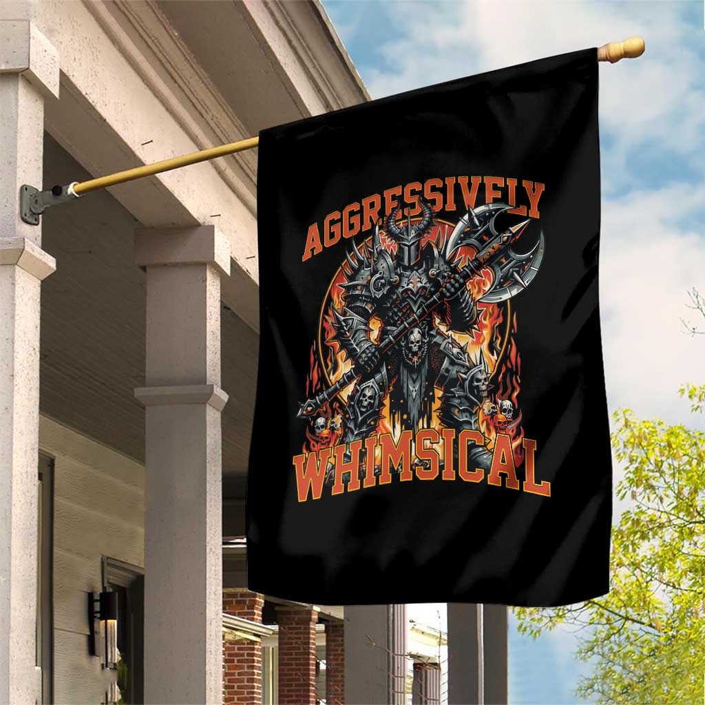 Chaotic Knight Metalcore Edgy Meme Aggressively Whimsical Garden Flag Armor Metalheads Fairycore Tendencies TS02 Print Your Wear