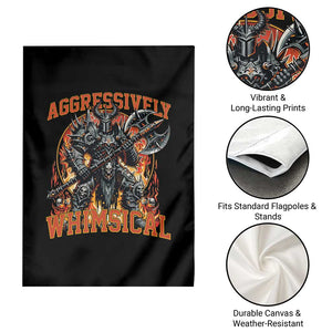 Chaotic Knight Metalcore Edgy Meme Aggressively Whimsical Garden Flag Armor Metalheads Fairycore Tendencies TS02 Print Your Wear