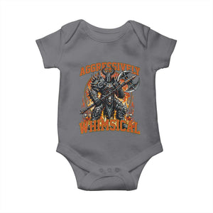 Chaotic Knight Metalcore Edgy Meme Aggressively Whimsical Baby Onesie Armor Metalheads Fairycore Tendencies TS02 Charcoal Print Your Wear