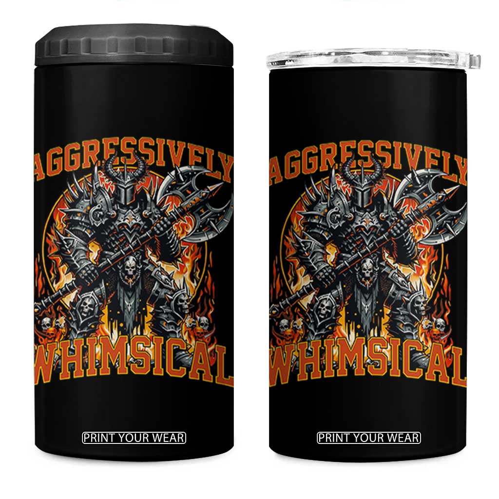 Chaotic Knight Metalcore Edgy Meme Aggressively Whimsical 4 in 1 Can Cooler Tumbler Armor Metalheads Fairycore Tendencies TS02 One Size: 16 oz Black Print Your Wear