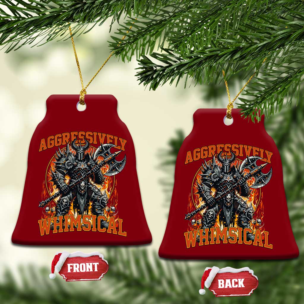 Chaotic Knight Metalcore Edgy Meme Aggressively Whimsical Ceramic Ornament Armor Metalheads Fairycore Tendencies TS02 Print Your Wear
