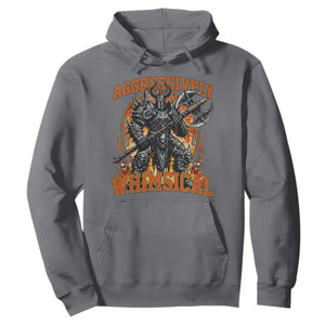 Chaotic Knight Metalcore Edgy Meme Aggressively Whimsical Hoodie Armor Metalheads Fairycore Tendencies TS02 Charcoal Print Your Wear