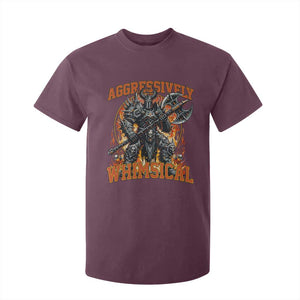 Chaotic Knight Metalcore Edgy Meme Aggressively Whimsical T Shirt For Kid Armor Metalheads Fairycore Tendencies TS02 Maroon Print Your Wear
