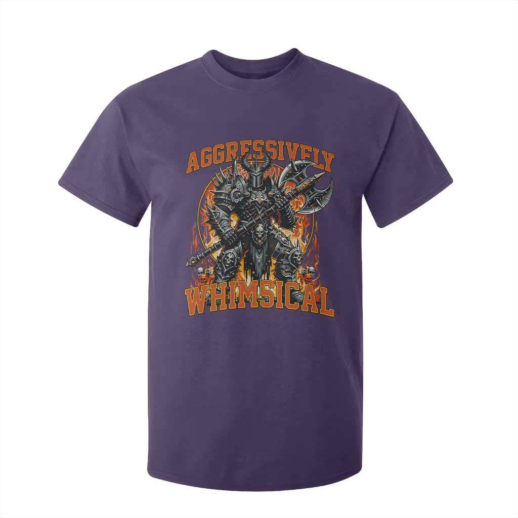 Chaotic Knight Metalcore Edgy Meme Aggressively Whimsical T Shirt For Kid Armor Metalheads Fairycore Tendencies TS02 Purple Print Your Wear