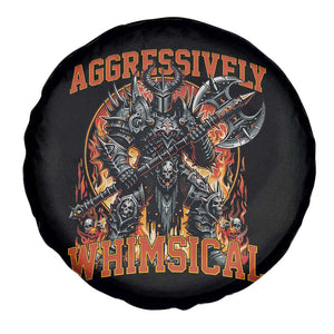 Chaotic Knight Metalcore Edgy Meme Aggressively Whimsical Spare Tire Cover Armor Metalheads Fairycore Tendencies TS02 Print Your Wear