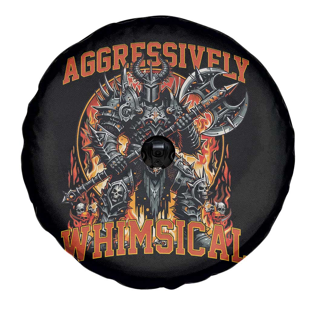 Chaotic Knight Metalcore Edgy Meme Aggressively Whimsical Spare Tire Cover Armor Metalheads Fairycore Tendencies TS02 Print Your Wear