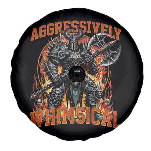 Chaotic Knight Metalcore Edgy Meme Aggressively Whimsical Spare Tire Cover Armor Metalheads Fairycore Tendencies TS02 Print Your Wear