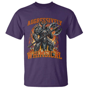 Chaotic Knight Metalcore Edgy Meme Aggressively Whimsical T Shirt Armor Metalheads Fairycore Tendencies TS02 Purple Print Your Wear