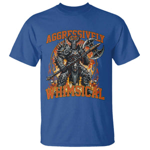 Chaotic Knight Metalcore Edgy Meme Aggressively Whimsical T Shirt Armor Metalheads Fairycore Tendencies TS02 Royal Blue Print Your Wear