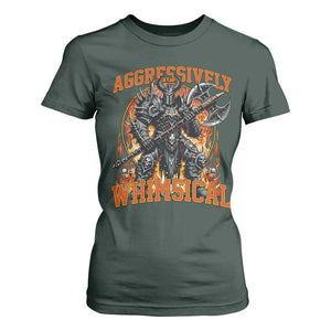 Chaotic Knight Metalcore Edgy Meme Aggressively Whimsical T Shirt For Women Armor Metalheads Fairycore Tendencies TS02 Dark Forest Green Print Your Wear