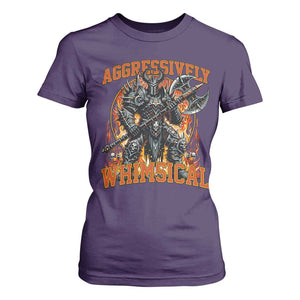 Chaotic Knight Metalcore Edgy Meme Aggressively Whimsical T Shirt For Women Armor Metalheads Fairycore Tendencies TS02 Purple Print Your Wear