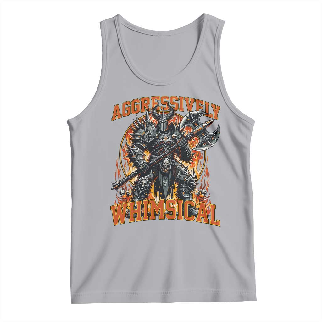 Chaotic Knight Metalcore Edgy Meme Aggressively Whimsical Tank Top Armor Metalheads Fairycore Tendencies TS02 Athletic Heather Print Your Wear
