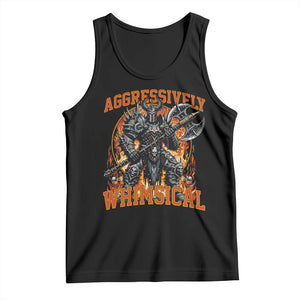 Chaotic Knight Metalcore Edgy Meme Aggressively Whimsical Tank Top Armor Metalheads Fairycore Tendencies TS02 Black Print Your Wear