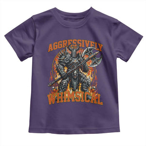 Chaotic Knight Metalcore Edgy Meme Aggressively Whimsical Toddler T Shirt Armor Metalheads Fairycore Tendencies TS02 Purple Print Your Wear