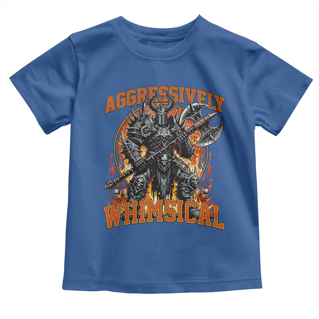 Chaotic Knight Metalcore Edgy Meme Aggressively Whimsical Toddler T Shirt Armor Metalheads Fairycore Tendencies TS02 Royal Blue Print Your Wear