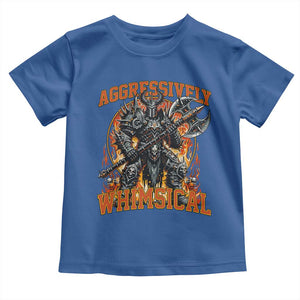 Chaotic Knight Metalcore Edgy Meme Aggressively Whimsical Toddler T Shirt Armor Metalheads Fairycore Tendencies TS02 Royal Blue Print Your Wear