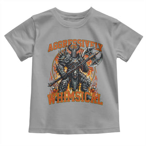 Chaotic Knight Metalcore Edgy Meme Aggressively Whimsical Toddler T Shirt Armor Metalheads Fairycore Tendencies TS02 Sport Gray Print Your Wear