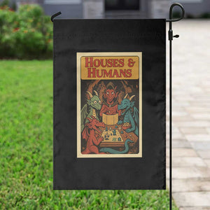 Houses and Humans Fantasy Tabletop Game Garden Flag Retro RPG Dragons Board Game Roleplay Fans TS02 Print Your Wear