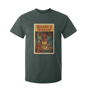 Houses and Humans Fantasy Tabletop Game T Shirt For Kid Retro RPG Dragons Board Game Roleplay Fans TS02 Dark Forest Green Print Your Wear