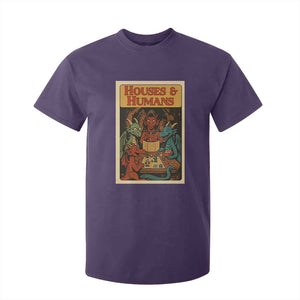 Houses and Humans Fantasy Tabletop Game T Shirt For Kid Retro RPG Dragons Board Game Roleplay Fans TS02 Purple Print Your Wear