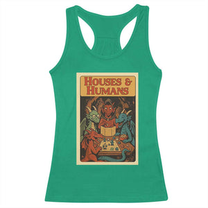 Houses and Humans Fantasy Tabletop Game Racerback Tank Top Retro RPG Dragons Board Game Roleplay Fans TS02 Irish Green Print Your Wear