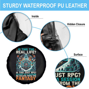 Is This the Real Life RPG Parody Fantasy Dice Spare Tire Cover Funny Epic Tabletop Dungeon Roleplay Game Fans TS02 Print Your Wear