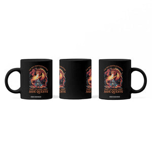 Im Not Procrastinating Im Doing Side Quests Coffee Mug Fantasy Gamer Humor Epic Dragon RPG Adventure TS02 Print Your Wear