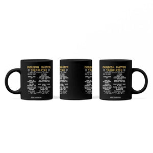 Dungeon Master Translator RPG Humor Coffee Mug Sarcastic Tabletop Roleplay Game Masters and Players TS02 Print Your Wear