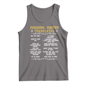 Dungeon Master Translator RPG Humor Tank Top Sarcastic Tabletop Roleplay Game Masters and Players TS02 Deep Heather Print Your Wear