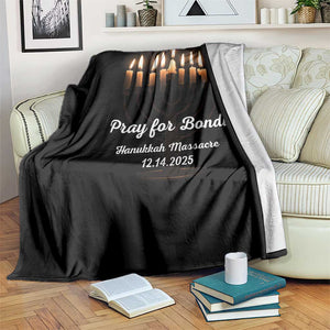 Pray for Bondi Australia Hanukkah Dec 14 2025 Throw Blanket Menorah Lights Jewish Faith Memorial TS02 Print Your Wear