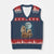 Funny Three Groundhog Meme V-Neck Knit Sweater Vest Woodchucks Under The Moon TS02 Navy Red Print Your Wear