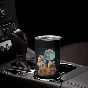 Funny Groundhog Meme Tumbler Cup Woodchucks Under The Moon TS02 Print Your Wear