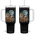 Funny Groundhog Meme Tumbler With Handle Woodchucks Under The Moon TS02 One Size: 40 oz Black Print Your Wear