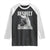Respect The Groundhog Raglan Shirt Funny Woodchuck Shadow Meteorlogy TS02 Black White Print Your Wear