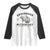 Groundhog Meteorology Raglan Shirt Estd 1887 Accurate 50 Percent Of The Time Woodchuck TS02 White Black Print Your Wear